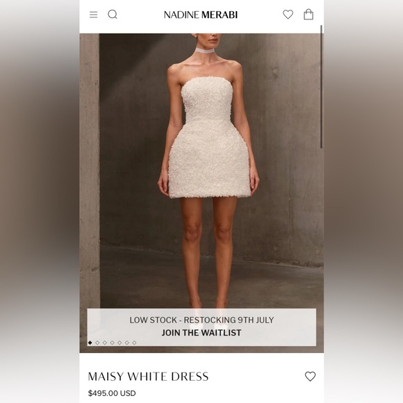 Nadine Merabi Maisy White Dress - Picture 2 of 9